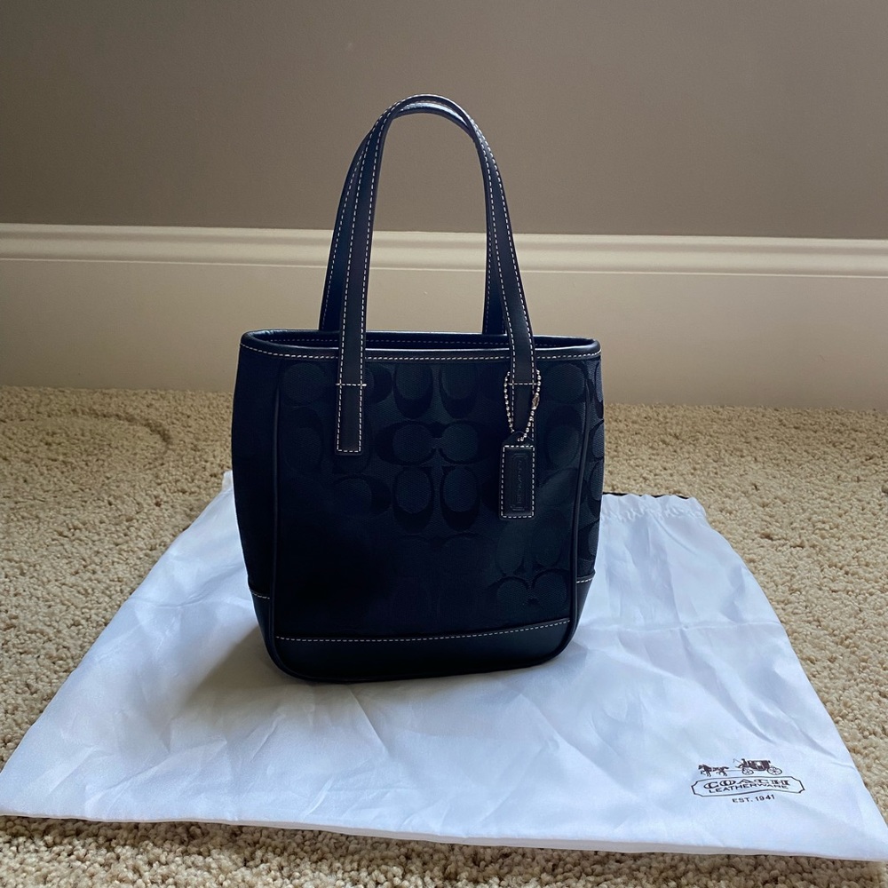 Like new black Coach handbag